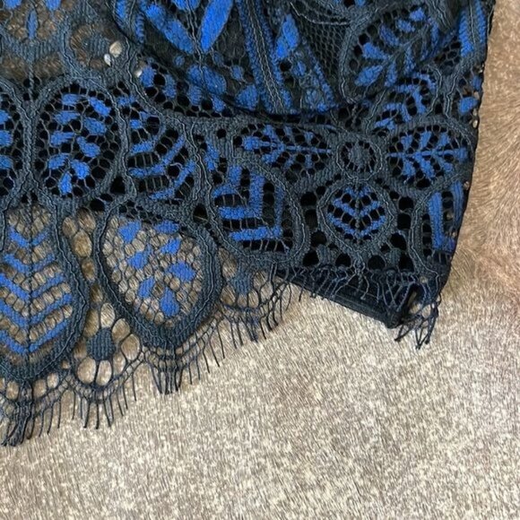 SKIVVIES by For Love & Lemons Penelope Underwire Bra Navy Black - Picture 3 of 9